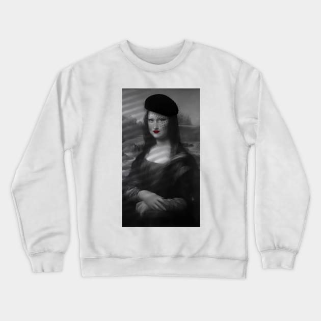 Gioconda - Mona Lisa instagram filters - Noir Crewneck Sweatshirt by Uwaki